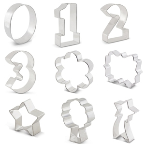 Chụp sao cắt cookie vuông mảng bám tốt nghiệp Hoa số cắt cookie - Product Image 4