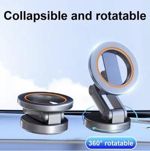 ที่วางโทรศัพท์ในรถยนต์แม่เหล็กแม็กเซฟ ยูนิเวอร์แซล 360 °   ขาตั้งนำทางในรถยนต์แบบพับได้ หมุนได้ คุณภาพสูง ไม่สามารถชาร์จได้ วัสดุ ABS+PC - Product Image 5