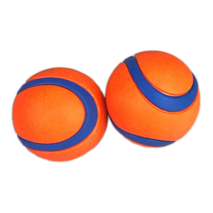 Özel Logo iki renkli interaktif kauçuk atma köpek çiğnemek topu agresif Chewers için interaktif ve hareket oyuncaklar - Product Image 2