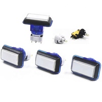 Botón luminoso de doble color de alta calidad de 27*47mm para Europa y América