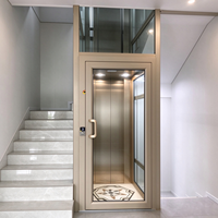 Heißer Verkauf: Luxuriöser hydraulischer Mini-Aufzug für Zuhause und Hotel – Personenaufzug mit Glaswand