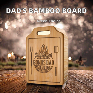 Tabla de Cortar de Bambú Grabada, Regalos para Papá en su Cumpleaños o el Día del Padre. - Product Image 3