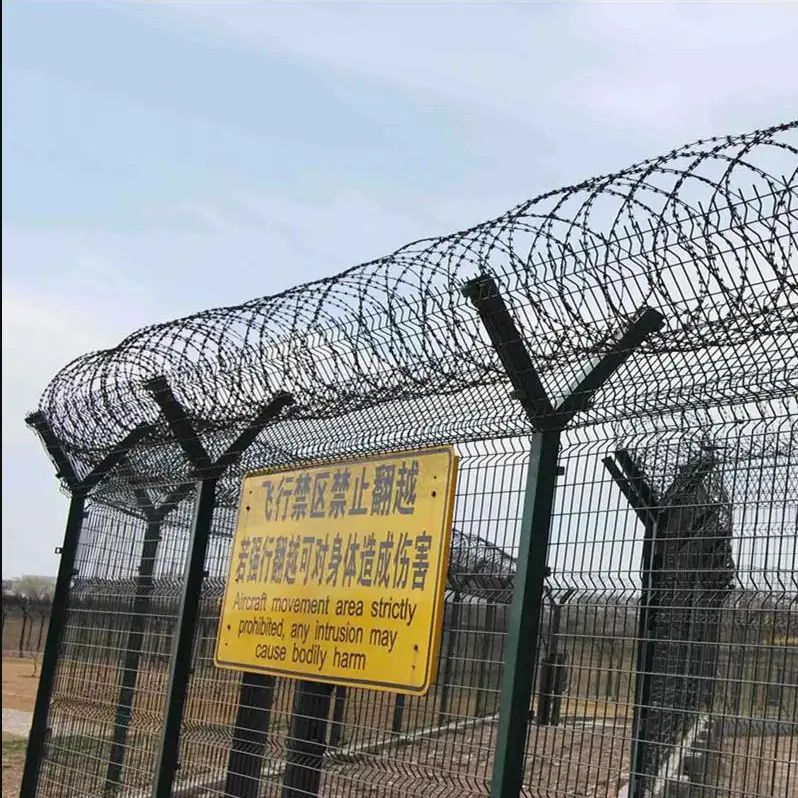 Pannelli di recinzione di sicurezza alluminio di nuova concezione recinzione di sicurezza industriale in acciaio lancia superiore recinzione di sicurezza superiore, anti taglio