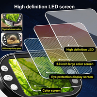 Kit de microscope de poche à fort grossissement, outil portable de découverte de la nature avec éclairage LED, ensemble de ressources professionnelles pour laboratoire de biologie