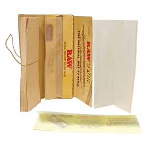 For Classic Square <b>Rolling</b> Papers 1 1/4 Size (78x44mm) with Tips Natural Plant Fiber 50leaves+50TIPS/booklet24booklets/<b>box</b> - Product Image 2