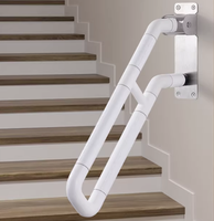 Barre d'appui pliable en acier inoxydable avec design moderne, écologique et antidérapante, à fixer au mur pour les toilettes et les salles de bain