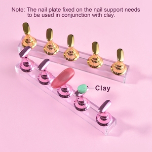 แท่นวางฝึกทำเล็บแม่เหล็กแบบพกพา ดีไซน์ใหม่จาก KADS ฐานอะคริลิคสำหรับโชว์และฝึกทำเล็บเจล - Product Image 6