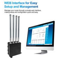 Endüstriyel Sınıf Dış Mekan WiFi6 Router POE Güçlü AX3000 2.4G 5.8G Su Geçirmez Kablosuz Wifi Router WAN Portlu Dış Mekan Mesh Router