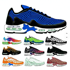 Baskets de course à lacets rayées <span class=keywords><strong>TN</strong></span> Plus de haute qualité avec coussin d'air et empeigne en maille pour le basketball – Chaussures de sport confortables - Product Image 1