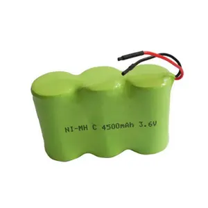 Factory customize 10 years lifespan Ni-MH/NIMH SC 3.6V 3600mah rechargeable Battery Pack