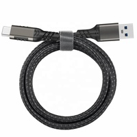 USB3.2 Gen2 10Gbps kabel USB kabel 3A 60W QC3.0 pengisian daya cepat untuk Samsung NVMe Hard Disk eksternal Data Android kabel kepang