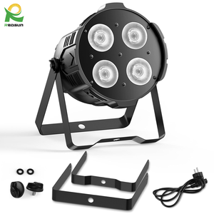 Redsun 200W RGBW Aluminium LED <span class=keywords><strong>Disco</strong></span> Spotlights DMX 512 IP20 Activé par le son Silencieux Par Can Stage Lights - Product Image 2