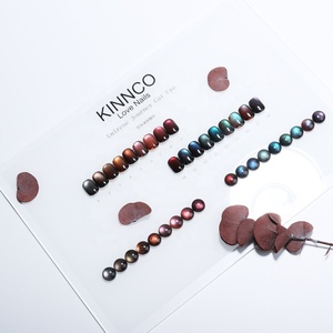 ยาทาเล็บเจลแมวตา KINNCO สีน้ำตาล ปราศจากสาร HEMA และ TPO ขนาด 15 มล. เจลแมวตา 18 สี ขายส่ง ซีรีส์กาแฟ เจลยูวีแม่เหล็ก - Product Image 5