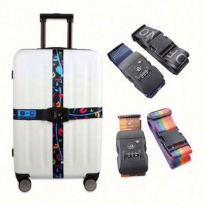 2024 Custom Logo TSA Backpack Adjustable Luggage Belt Quality Travel Bag Accessory Featuring Sublimation Webbing Bag Accessory - Product Image 6