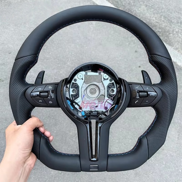 For BMW M Performance Steering Whee F30 F10 F32 F20 F15 F25 E70 E71 E72 E90 E92 M3 M5 M6 Leather Steering Wheel Car Accessories