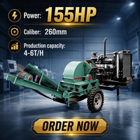 Broyeur de bois pour champignons CMX-1000, mobile diesel, avec convoyeur de décharge de 2400 mm, pour concessionnaires de machines agricoles, acompte de 30%