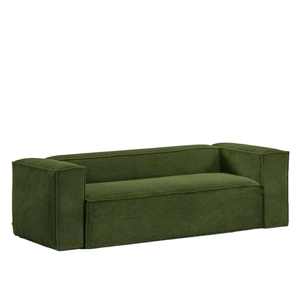 أريكة زاوية مستطيلة فاخرة وعصرية لغرفة المعيشة في الفيلات، قابلة للتمدد بثلاثة مقاعد مع غطاء قابل للإزالة وهيكل خشبي صلب - Product Image 3