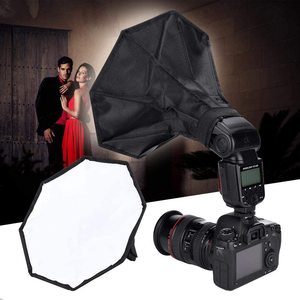 Speedlite-<span class=keywords><strong>Softbox</strong></span> Universal octogonal, cámara Digital portátil, difusor de <span class=keywords><strong>Flash</strong></span> Speedlite externo, caja de luz plegable, 30cm - Product Image 4