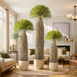 Arbre artificiel en dracaena vert en gros, plante en plastique, décoration d'intérieur, arbre en dracaena en plastique de haute qualité - Product Image 1