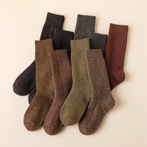 Womens <b>Wool</b> <b>Socks</b> Long Mid Calf Thickened Warm Autumn Winter Solid Color Thermo Sweat Absorbing Casual <b>Socks</b> - Product Image 4
