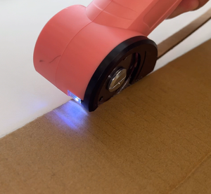 Ciseaux de découpe portatifs de petite taille pour film de sécurité 12/14 mil, carton, papier, <span class=keywords><strong>cuir</strong></span>, tapis, lames <span class=keywords><strong>en</strong></span> acier de haute qualité chromées - Product Image 2