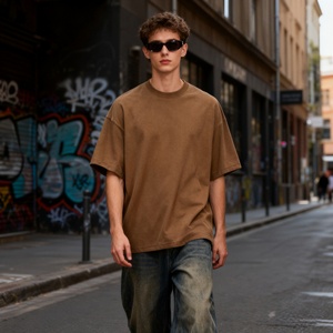 TKAN606D Camiseta al por Mayor 100% Algodón Vintage de Alta Calidad Personalizada Nuevo Estilo Lavado Ácido Cuello Redondo Manga Corta Corte Holgado - Product Image 1