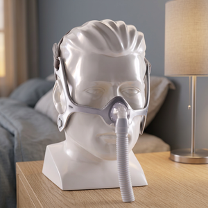 Masque CPAP nasal en tissu Medikonnect Wisp, jetable/réutilisable, design minimaliste, ajustement confortable pour les dormeurs latéraux - Product Image 3