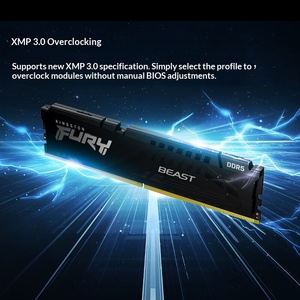 En stock, vente en gros de mémoire RAM <span class=keywords><strong>Kingston</strong></span> FURY Beast <span class=keywords><strong>DDR5</strong></span> 5200 MHz 32 Go pour ordinateur de bureau, mémoire de jeu HyperX originale pour mise à niveau de PC, approvisionnement en vrac - Product Image 2