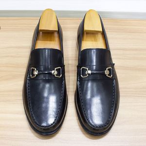 Mocasines Planos de Cuero de Alta Calidad para Hombre, Hechos a Mano, Casuales, de Piel de Vaca, Cómodos, con Suela Blanda, Transpirables, para Otoño - Product Image 3
