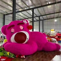 Ballon gonflable d'extérieur en peluche de Noël ours chat noir monstre dessin animé arc pour décorations de fête de vacances garantie 1 an