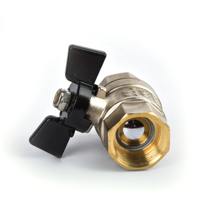 Sistema de agua Válvula de <span class=keywords><strong>bola</strong></span> de latón hembra Forge 1/2 a 1 pulgada Rosca G Válvula de niquelado - Product Image 3