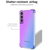 Coque en TPU antichoc dégradé pour Samsung Galaxy S24 S23 FE S23 Ultra S22 Plus S21 S20 S10 S9 Housse de protection Funda Coque