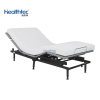 Base de lit double électrique réglable moderne avec fonction inclinable, multifonctionnelle, en métal, pour chambre à coucher, hôtel, appartement