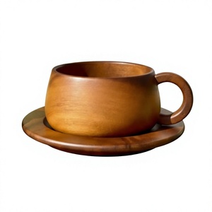 Handmade Wooden Cup Natural Wood Drinking <b>Mug</b> for Daily Use Eco Friendly Wooden Coffee Cup <b>Reusable</b> Wood Beverage <b>Mug</b> - Product Image 1