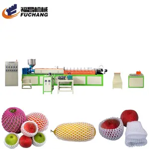 플라스틱 거품 사과 과일 그물 그물 망고 메쉬 가방 포장 제조 기계, 모델: FCEPEW-75-Longkou Fuchang