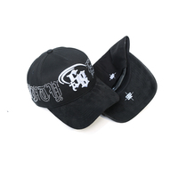 Nouvelle Casquette de Baseball Unisexe Noire Ajustable Style Streetwear Hip-Hop Sportive avec Logo Léopard, Broderie Croix en Strass Tadeo, Religieuse