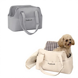 Transportín de Poliéster Blando para Mascotas (Gatos y Perros), Gran Capacidad, Diseño Cruzado de Mano, Cierre de Cremallera, Carga Máxima 20kg, Apto para Aerolíneas - Product Image 5