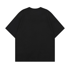 Camiseta de Verano Vintage para Parejas al por Mayor - Camiseta Unisex de Algodón 100% Transpirable con Parche de Mariposa Bordado, Corte Regular para Hombre - Product Image 5