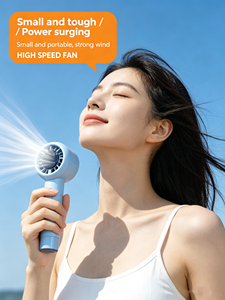 พัดลมมือถือขนาดเล็กเทอร์โบ 12000RPM 3000mAh จอแสดงผลดิจิตอลแบบชาร์จไฟได้ พัดลมระบายความร้อนส่วนตัวแบบพกพาน้ำหนักเบาพิเศษเงียบเป็นพิเศษ - Product Image 2