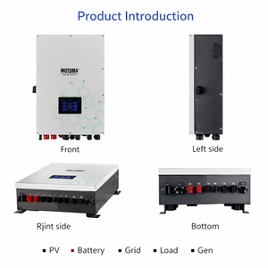 Inversor Solar Híbrido Trifásico de 8kW, <span class=keywords><strong>10kW</strong></span>, 12kW con Pantalla LCD HMI Inteligente para Sistema de Almacenamiento de Energía Doméstico, Disponible en Alemania/Polonia (Stock UE) - Product Image 2