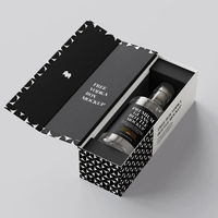 Boîte d'emballage cadeau en papier de luxe avec logo personnalisé de 30ml 50ml 100ml en carton rigide pour bouteille de parfum avec insertion