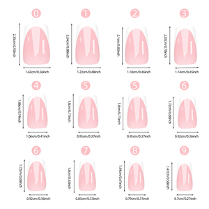 Juego de 24 <span class=keywords><strong>Uñas</strong></span> Postizas Francesas <span class=keywords><strong>Blancas</strong></span>, <span class=keywords><strong>Uñas</strong></span> de Cobertura Completa con Punta Francesa, Forma Cuadrada Corta y Brillante, para Mujeres y Niñas, Uso Diario - Product Image 4