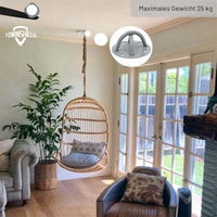 Crochet de plafond robuste 250 kg, support mural pour chaise suspendue, hamac, sac de frappe, balançoire de yoga