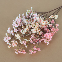 Rangkaian Bunga Sakura Kain Realistis untuk Dekorasi Lanskap Taman, Balkon, Dalam & Luar Ruangan