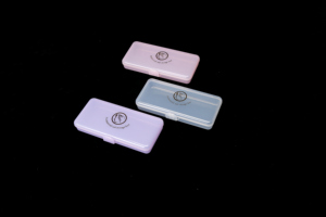 Colorful Empty Nail Container <b>Box</b> Pink Transparent Nail <b>Storage</b> Organizer for Manicure <b>Tools</b> - Product Image 6