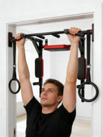 Barre de traction murale multifonctionnelle FORTUNE LAND en PVC pour musculation, barres horizontales parallèles, barre de dips