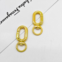 Kancing Iridescent Mutiara Berwarna-warni, Pengait Putar Model Spring Snap, Pengait Lobster Bentuk 8, Gesper U, Suku Cadang Ornamen DIY