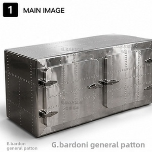 Buffet de <span class=keywords><strong>style</strong></span> <span class=keywords><strong>industriel</strong></span> en aluminium avec rivets, grande capacité de rangement, <span class=keywords><strong>meuble</strong></span> vintage en métal vieilli, bar à cigares, qualité hôtelière - Product Image 6