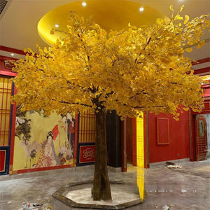 Arbre de <span class=keywords><strong>Ginkgo</strong></span> artificiel résistant aux UV, fausse plante de <span class=keywords><strong>Ginkgo</strong></span> <span class=keywords><strong>biloba</strong></span> pour la décoration intérieure et extérieure de la maison et du <span class=keywords><strong>jardin</strong></span> - Product Image 1