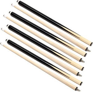 Bâton <span class=keywords><strong>de</strong></span> queue <span class=keywords><strong>de</strong></span> billard américain en bois blanc 550g 145cm, <span class=keywords><strong>quatre</strong></span> pointes peintes à la bombe 1/2 bâton <span class=keywords><strong>de</strong></span> billard - Product Image 4